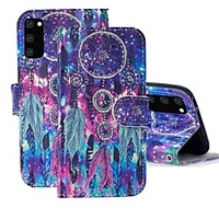 Case For Samsung Galaxy S20 FE Wallet Card Holder with Stand Full Body Cases Feathers PU Leather Galaxy S20 Plus Note 20 Ultra J2 Core A01 A11 A21S A31 A41 A51 A71 A81 A91