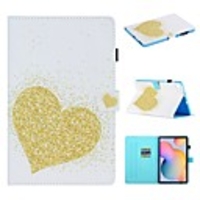 Case For Samsung Galaxy Tab A2 10.5 T590 Tab A 10.1 T510 Tab A 8.0 T290 295 S6 lite P610 P615 Tab S5e T720 T725 Wallet Card Holder with Stand Full Body Cases Heart PU Leather