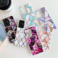 Case for Samsung S20 S20plus note10 note10pro splicing marble plating process TPU material smooth beautiful mobile phone case