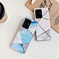Case for Samsung scene graph S20 S20 PLUS S20Ultra marble pattern electroplating diamond TPU material IMD process all-inclusive mobile phone case XQS