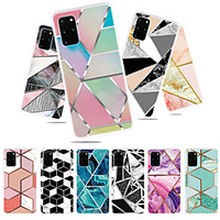 Case for Samsung scene map S20 S20 Plus S20 Ultra A51 A71 colorful geometric mosaic marble pattern TPU material IMD process all-inclusive mobile phone case QXC miniinthebox