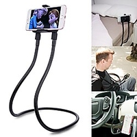 cell phone holder,  universal mobile phone stand,  lazy bracket,  diy flexible mount stand with multiple function (black)