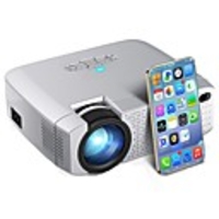 D40W LED Mini Projector Video Beamer for Home Cinema 1600 Lumens Support HD Wireless Sync Display For iPhone/Android Phone D40W