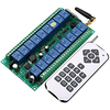 DC12V-24V 18CH Smart Switch 10A Relay Receiver /Learning code 18CH RF Transmitter and Receiver 433mhz miniinthebox