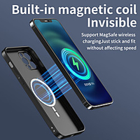 Designed for iPhone 12 Magsafe Case Apple iPhone 11 iPhone 12 Pro Max Anti-Scratch Cover for iPhone XR Xs Max Shockproof Wireless Charging Receiver Case Magnetic Back Cover Solid Colored Case miniinthebox