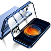 Double Safety Lock Case for iPhone 13 12 Pro Max Mini Bumper Case with Camera Lens Protector Double Sided Glass 360 Full Body Metal Frame Clear Cover For iPhone 11 Pro Max XS MAX XR X miniinthebox