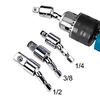 Drill Bits Extension Electric Wrench Hexagonal Handle to Square Socket Change Over Tool Connecting Rod 40FP19