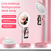 Folding Ring Light Photography LED Selfie Annular Lamp Photo Studio Light With Clip For Youtube tik tok Video Live Stream Lamp