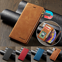 Forwenw Luxury Leather Magnetic Flip Phone Case for Samsung Galaxy S21 S20 Ultra S10 Plus A51 5G A71 A81 A91 A10 A20 A30 A40 A50 A70 A30S A50S A70S A20E A7 2018 S10 S10E S10 Lite S10 miniinthebox