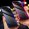 Gradient Texture Tempered Glass Case For Samsung Galaxy S10 Plus S10e S10 5G S10 S9 Plus S9 S8 Plus S8 Phone Cover Case For Note 10 Plus Note 10 Note 9 Note 8 Cover Protective Fundas Silicone TPU Edge
