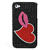 Heart Pattern Protective PVC Case for iPhone 4,  4S