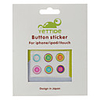 Home Button Sticker for iPhone 4S,  4,  iPad and iPod (6 Pack,  Button)