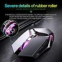 InPhic Home USB Wired 4800DPI Mute Mouse 6-key Macro Programming Manipulator Feeling E-sports Game Mouse for PC Laptop Notebook miniinthebox