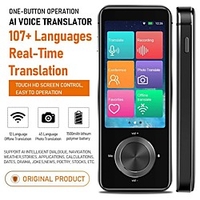 Language Translator Device 107 Languages Portable Language Translator Device 76.2 mm Rechargeable Real Time 2-way Translation Photo Recognition Translation for Business Learning miniinthebox