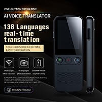 Language Translator Device 137 Languages Portable Language Translator Device 60.96 mm Rechargeable Real Time 2-way Translation Photo Recognition Translation for Business Learning miniinthebox