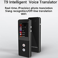 Language Translator Device 14 Languages Portable Language Translator Device 60.96 mm Rechargeable Real Time 2-way Translation Photo Recognition Translation for Business Learning miniinthebox