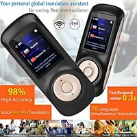 Language Translator Device 82 Languages Portable Language Translator Device 60.96 mm Rechargeable Real Time 2-way Translation for Business Learning miniinthebox
