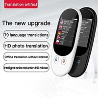 Language Translator Device F1 102 Languages Portable Language Translator Device 60.96 mm Rechargeable Real Time 2-way Translation Photo Recognition Translation for Business Learning miniinthebox