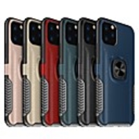 Leather Armor Magnetic Ring Phone Case For iphone 11 Pro Max / iphone 11 Pro / iphone 11 Shockproof Hard PC Stand Cover For iphone XS Max XR XS X 8 Plus 8 7 Plus 7 6 Plus 6 Silicone Soft TPU Edge