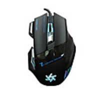 LITBest K1 Wired USB Optical Gaming Mouse / Ergonomic Mouse Multi-colors Backlit 3200 dpi 4 Adjustable DPI Levels 6 pcs Keys 2 Programmable Keys