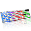 LITBest K6 USB Wired Gaming Keyboard Gaming USB Wired Keyboard Waterproof Multicolor Backlit 104 Keys For Windows Gaming PC