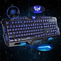 M200 Wired Gaming Keyboard 114-Key Square Mechanical Armor Tri-color Backlight Wired Waterproof Game Keyboard For Computer Mac2020