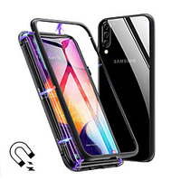 Magnetic Case For Samsung Galaxy A10S / A9(2018) / A2 Core 360-degree Single Side Tempered Glass Metal Phone Fundas Cover Magnet Cases for Samsung A10 /A20 /A30 /A40/ A50/A60/A70/A20E/A7(2018)/A6 Plus miniinthebox