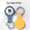 Matte PU Leather Protective Case For Apple Airtag Tracker Location Anti-Lost Anti-Scratch Protector Cover For iPhone Airtags with Keychain Smart Accessory miniinthebox