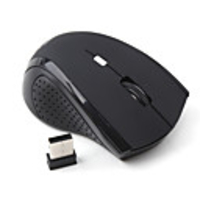Mini USB Wireless Optical Mouse (Black)