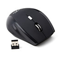 Mini USB Wireless Optical Mouse (Black)