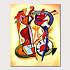 Mintura Large Size Hand Painted Abstract Musical Instruments Oil Painting on Canvas Modern Pop Art Wall Pictures For Home Decoration No Framed Rolled Without Frame