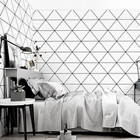 Nordic Style Background Wallpaper Ins Modern Simple Geometric Triangle Living Room Bedroom Clothing Store Net Red Wallpaper miniinthebox