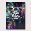 Oil Painting Hand Painted Abstract Animals Modern Rolled Canvas Rolled Without Frame