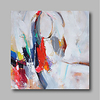Oil Painting Hand Painted Abstract Comtemporary / Modern Canvas With Stretched Frame