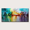 Oil Painting Hand Painted Abstract Floral / Botanical Classic Modern Rolled Canvas Rolled Without Frame
