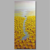 Oil Painting Hand Painted Abstract Landscape Comtemporary Modern Stretched Canvas With Stretched Frame