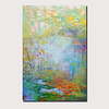 Oil Painting Hand Painted Abstract Landscape Comtemporary Modern Stretched Canvas With Stretched Frame