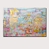 Oil Painting Hand Painted Abstract Landscape Comtemporary Modern Stretched Canvas With Stretched Frame or Rolled Without Frame