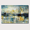 Oil Painting Hand Painted Abstract Landscape Comtemporary Modern Stretched Canvas With Stretched Frame or Rolled Without Frame