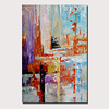 Oil Painting Hand Painted Abstract Landscape Comtemporary Modern Stretched Canvas With Stretched Frame or Rolled Without Frame