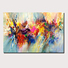 Oil Painting Hand Painted Abstract Landscape Comtemporary Modern Stretched Canvas With Stretched Frame or Rolled Without Frame
