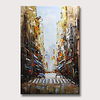 Oil Painting Hand Painted Abstract Landscape Vintage Modern Rolled Canvas Rolled Without Frame