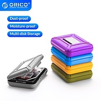 ORICO 3.5-inch Hard Drive Multi-color Protection Box Built-in anti-vibration Pad Case HDD Protective Moisture-proof Storage Box for HDD miniinthebox