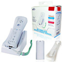 PEGA 3-in-1 Wireless Sensor Charge Station for Wii Controller (White)