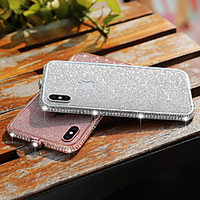 Phone Case For Apple Back Cover iPhone 12 Pro Max 11 SE 2020 X XR XS Max 8 7 Rhinestone Glitter Shine Glitter Shine TPU miniinthebox