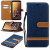 Phone Case For Samsung Galaxy Full Body Case Wallet Card A6 (2018) A6 (2018) A3 A5 A8 2018 A8 2018 A5(2016) A3(2016) Wallet Card Holder with Stand Solid Color Hard Textile miniinthebox