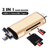 Rotating Sd/mmc Tf Ms M2 Four-in-one Card Reader Usb Multi-function Card Reader