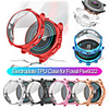 Screen Protector Case for Fossil FTW-6022 TPU Rugged Bumper Case Cover All-Around Protective Plated Bumper Shell Accessories Scratch-Proof Compatible