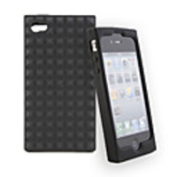 Silicon Protective Bumper Case for iPhone 4 (Black)