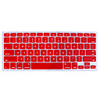 Silicon QWERTY Keyboard Cover for Mac Book (Red)